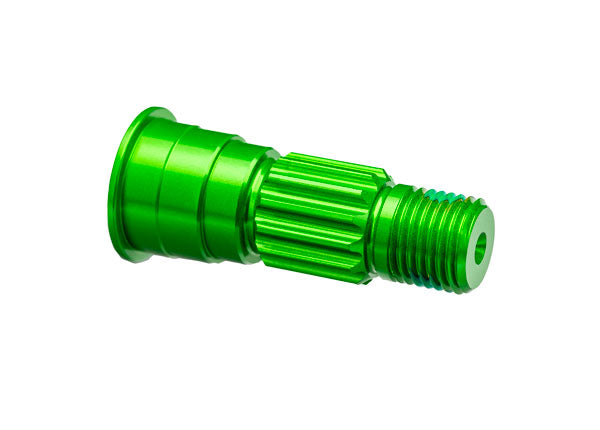 10953-GRN Essieu avant Traxxas, aluminium 6061-T6 (anodisé vert)