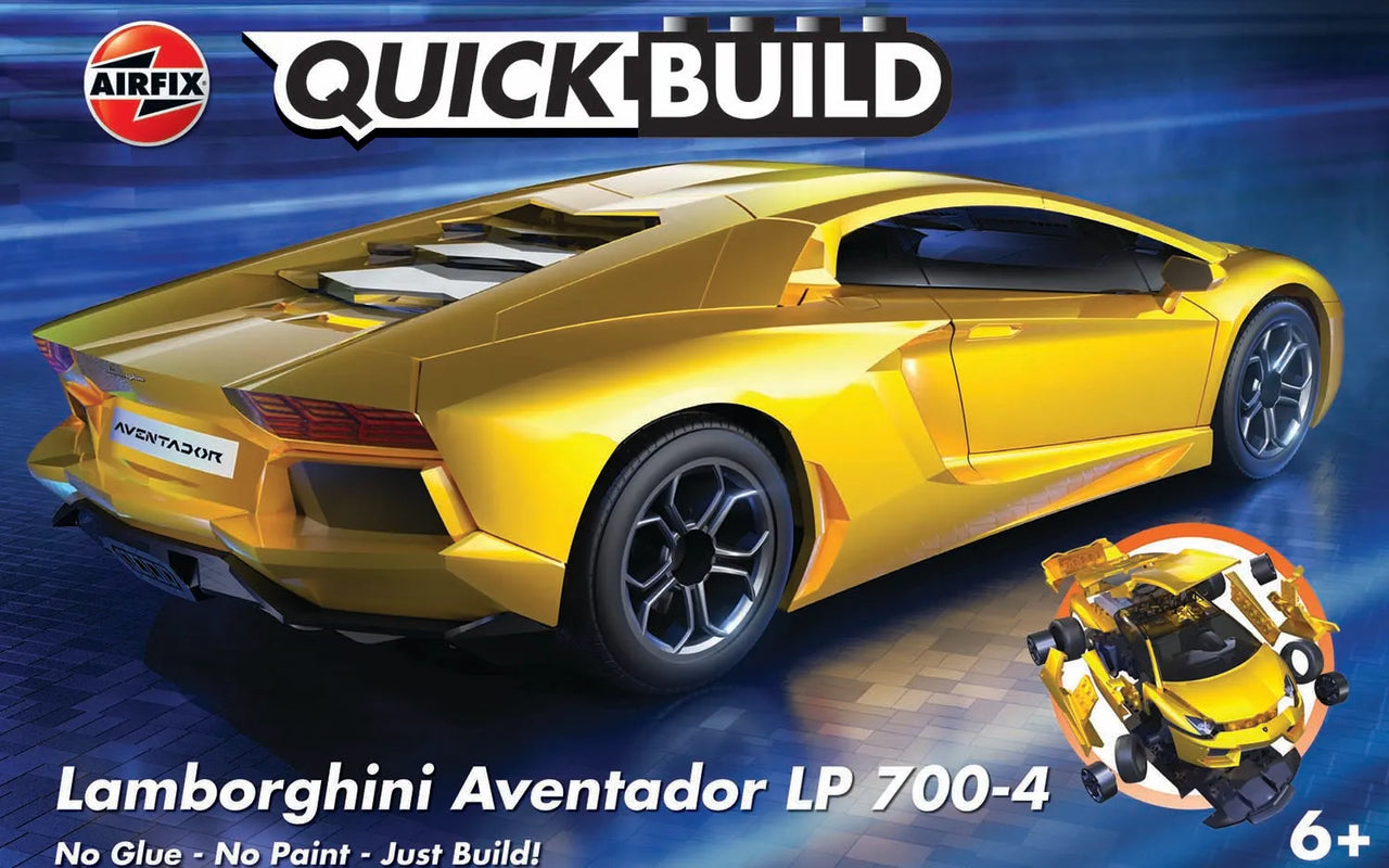 J6026 Airfix QUICKBUILD Lamborghini Aventador - Yellow