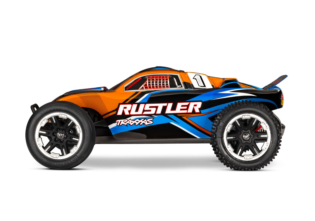 37254-8 Traxxas Rustler 1/10 Stadium Extreme Heavy Duty Truck - Orange
