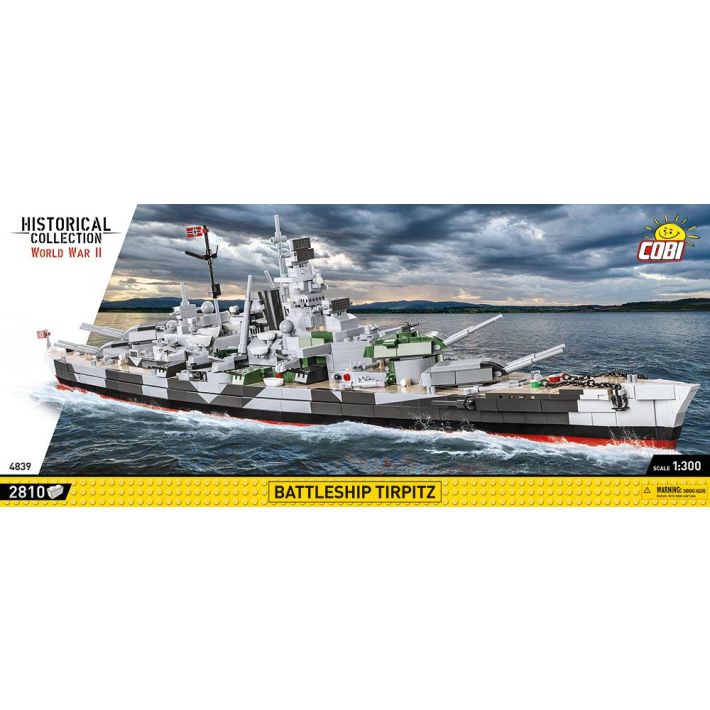 COBI-4839 COBI 2880 PCS HC WWII /4839/BATTLESHIP TIRPITZ