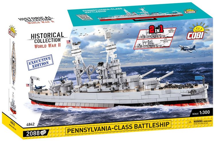 COBI-4842 COBI EXECUTIVE EDITION Pennsylvania-Class Battleship: Set #4842