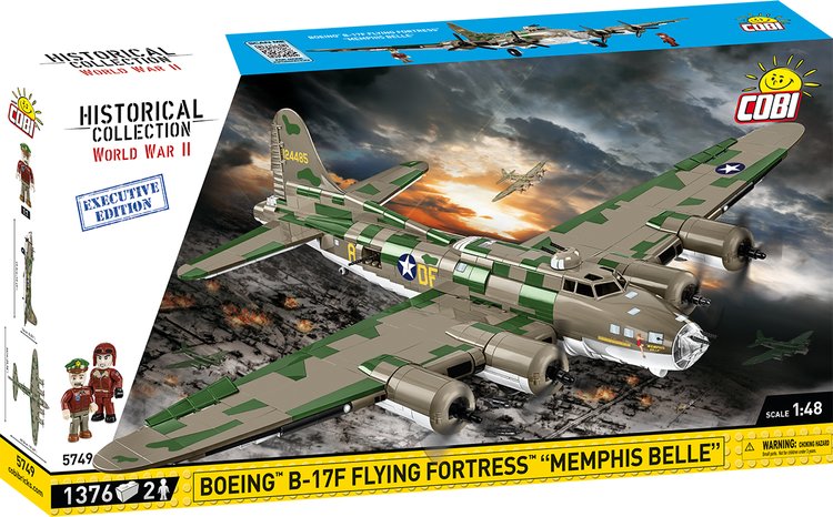 COBI-5749 COBI EDICIÓN EJECUTIVA Boeing B-17F Flying Fortress "Memphis Belle": Conjunto #5749