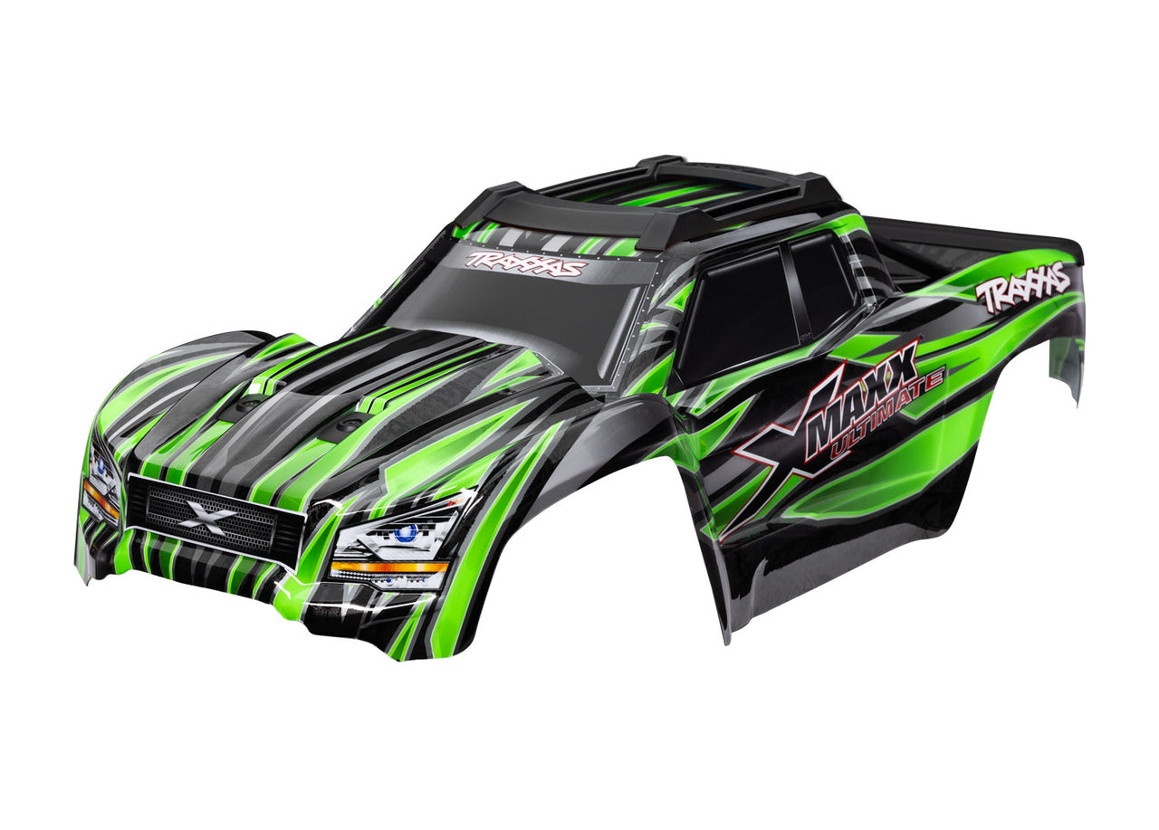 7868-GRN Traxxas Body, X-Maxx Ultimate, green (painted, decals applied)