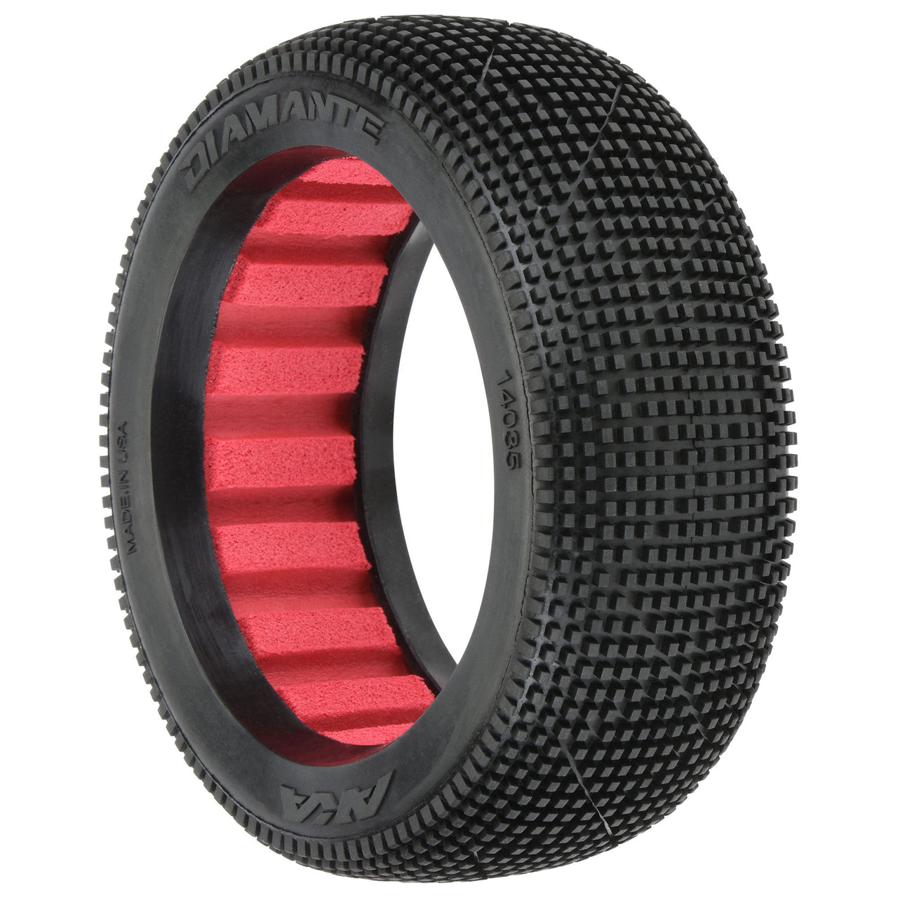 AKA14035CR 1/8 Diamante Clay Front/Rear Off-Road Buggy Tires (2)