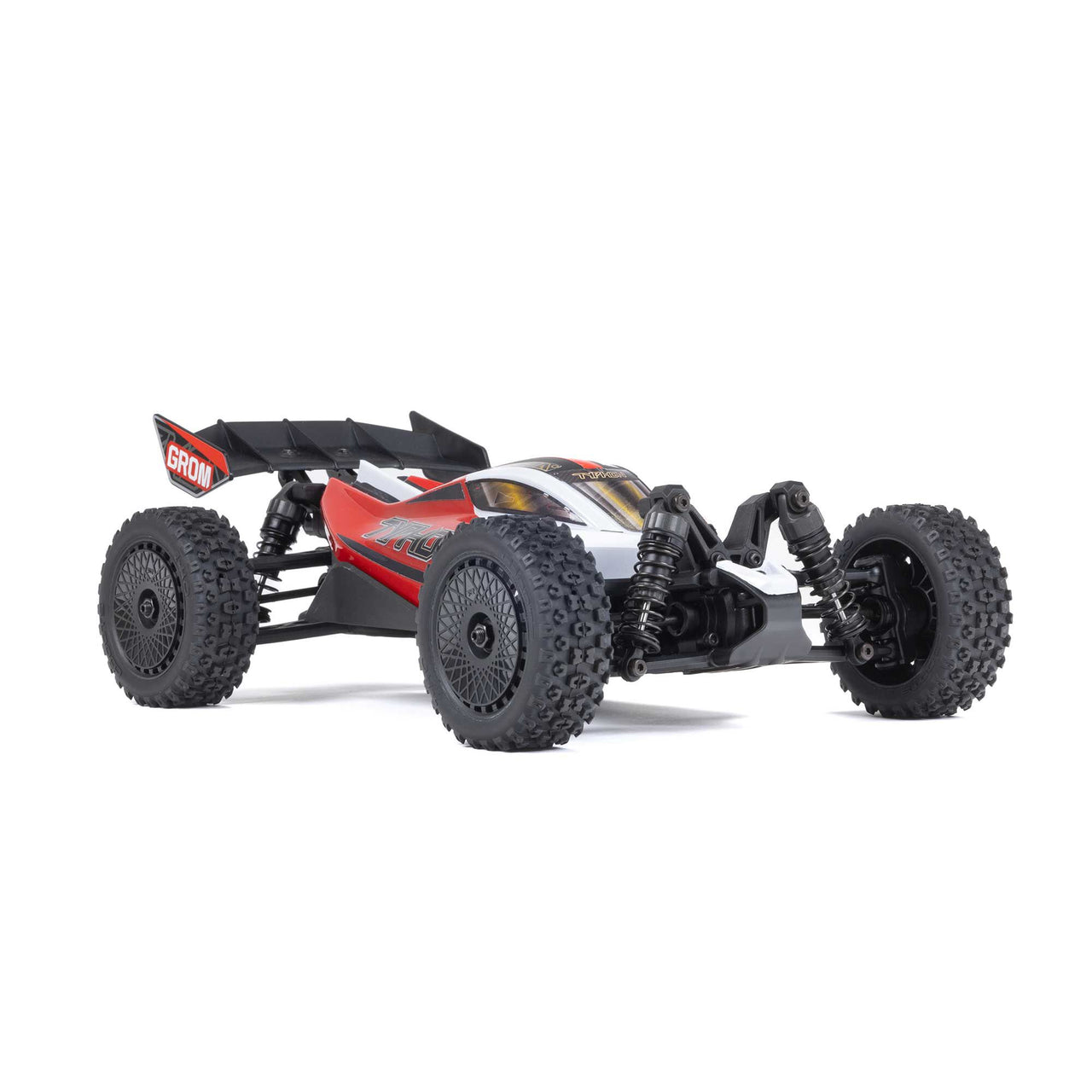 ARA2106T2 TYPHON GROM MEGA 380 Brushed 4X4 Small Scale Buggy RTR with Battery & Charger, Red/White