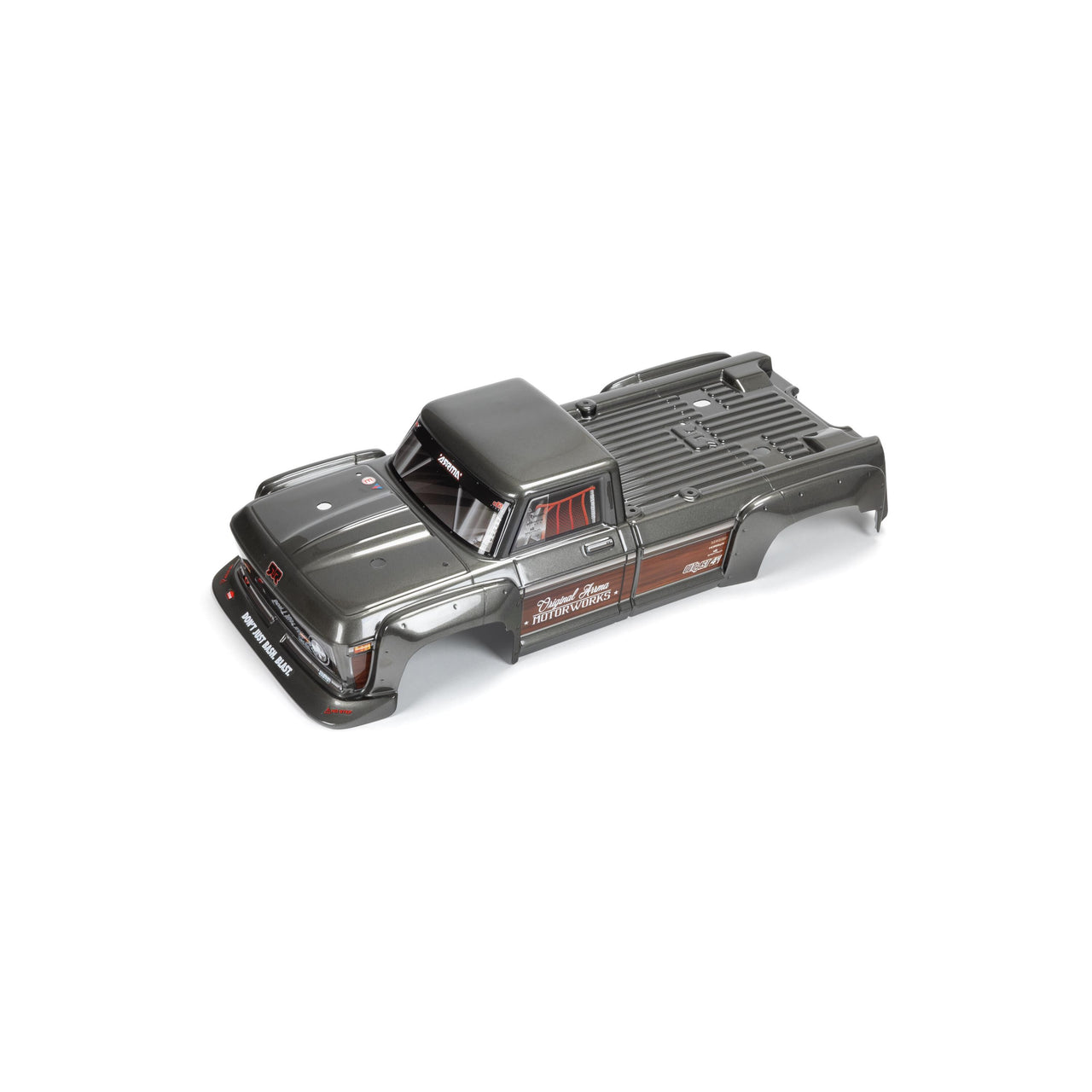 ARA402360 Painted Decaled Trimmed Body, Gunmetal: Outcast 4x4