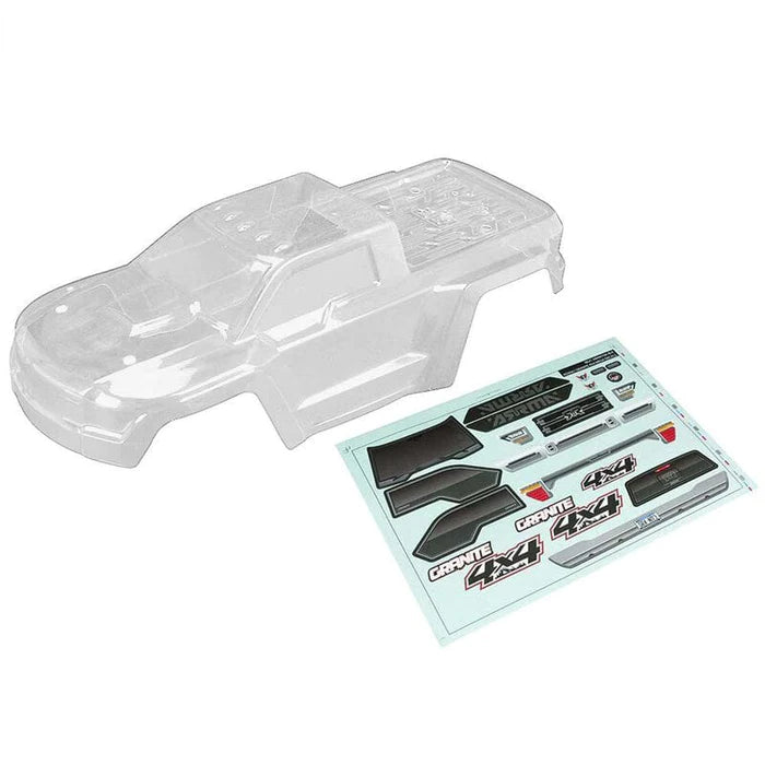 AR402261 Carrosserie transparente avec décalcomanies GRANITE 4x4 ARAC3337
