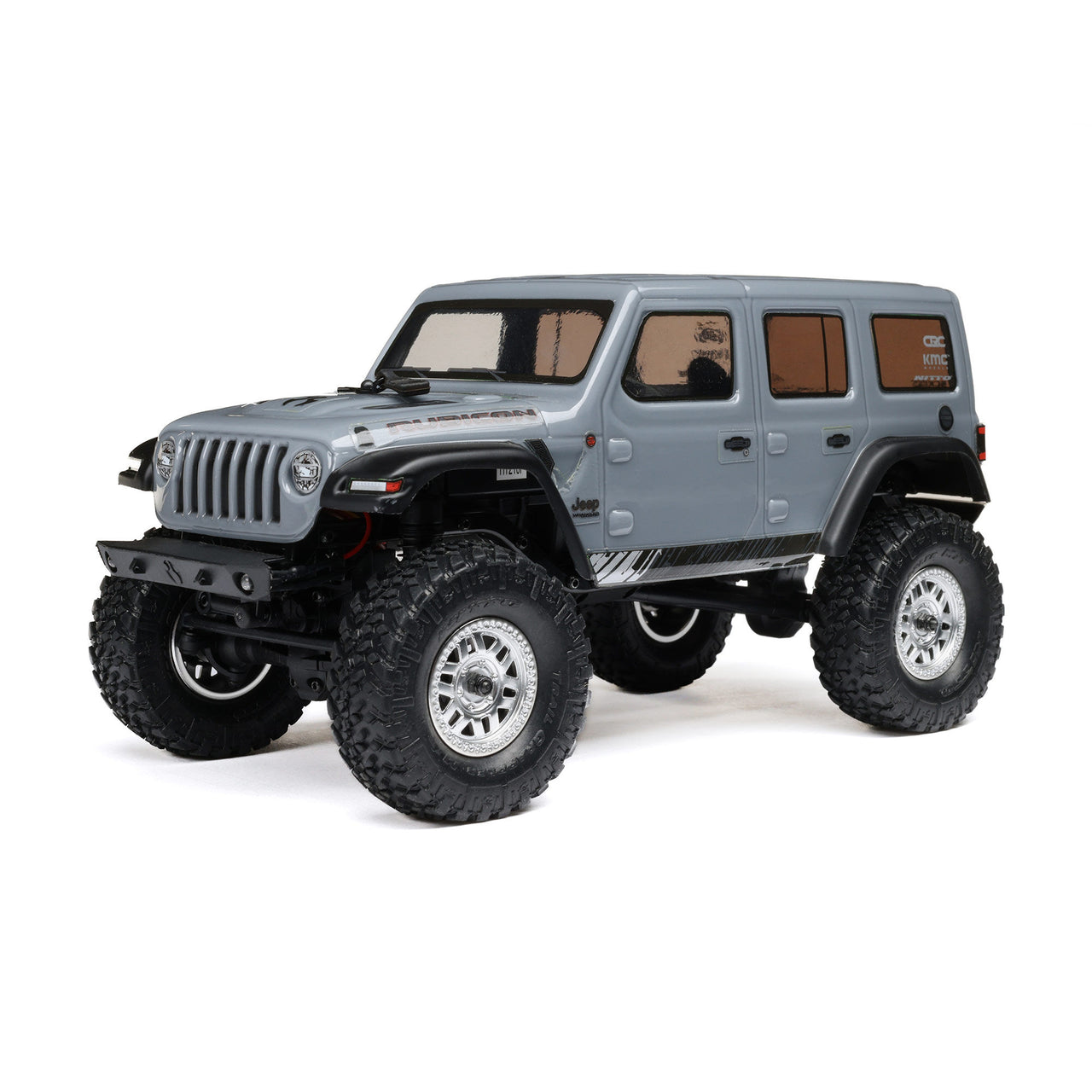 AXI00002V3T3 1/24 SCX24 Jeep Wrangler JLU 4X4 Rock Crawler Brushed RTR, Gray