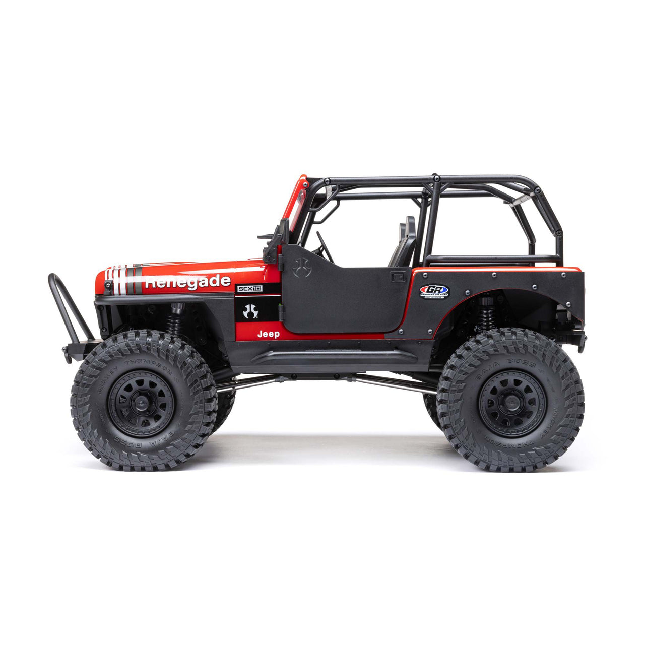 AXI03008T1 Axial 1/10 SCX10 III Jeep CJ-7 4WD Brushed RTR, Red