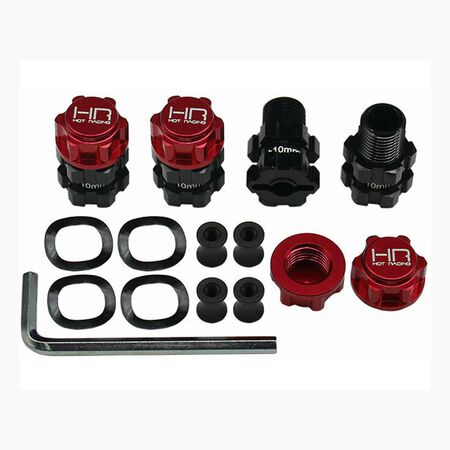 GRR117XT02 Aluminum Heavy Duty 17mm Hex Hubs 10mm Offset Arrma GORGON