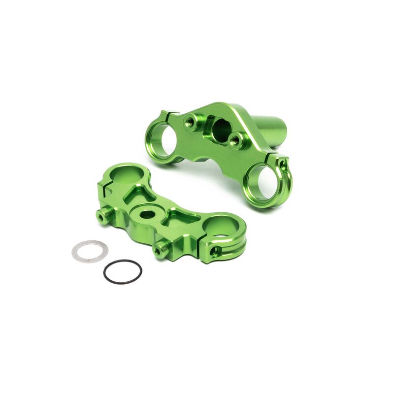 LOS364008 Jeu de pinces triples en aluminium, vert : Promoto MX