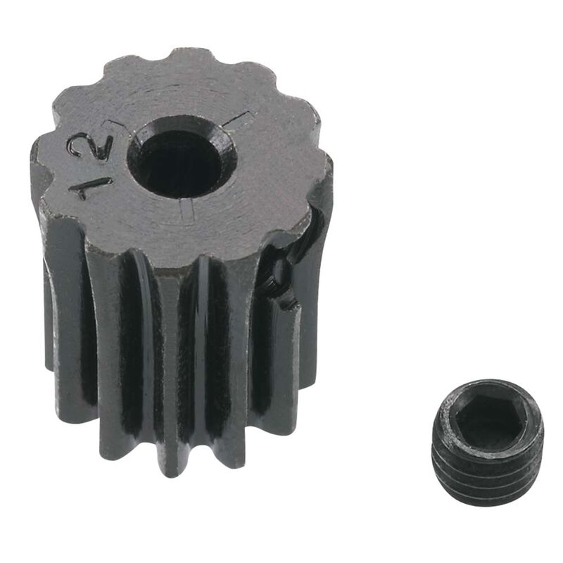 Minipiñón de acero ennegrecido duro 1812 de 2 mm, .5 Mod 12T