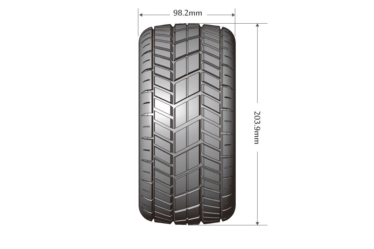 L-T3295BM Louise Tires & Wheels  X-ROCKET on Black Wheels for ARRMA Kraton 8S Belted (MFT) (2)