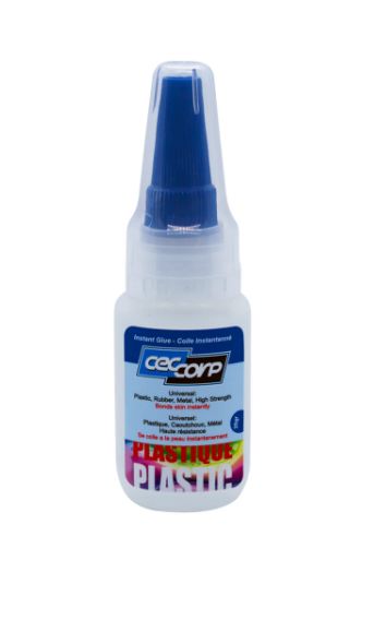 000078 CECCORP Instant Glue Plastic, Low viscosity (1.05 oz)