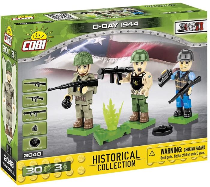 COBI-2048 COBI 30 pièces HC seconde guerre mondiale/2048/armée américaine jour J 1944