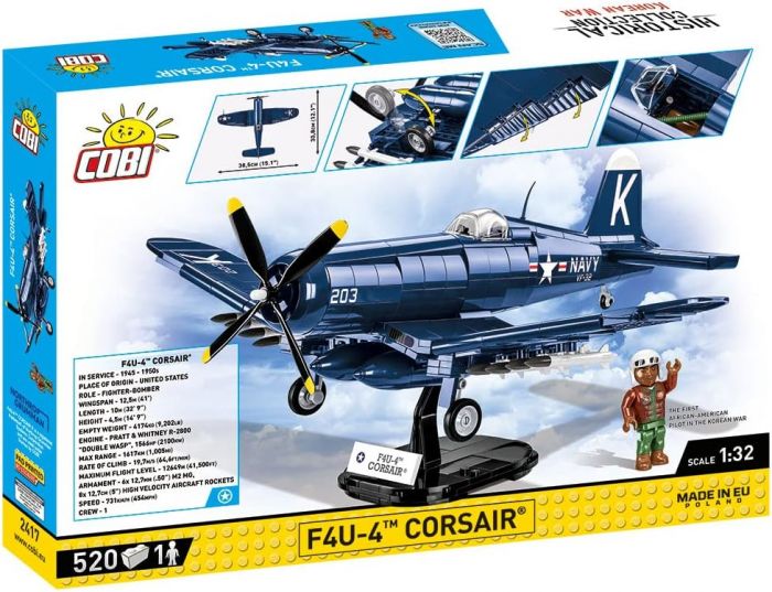 COBI-2417 COBI 520 pièces HC guerre de corée/2417/VOUGHT F4-U-4 corsaire