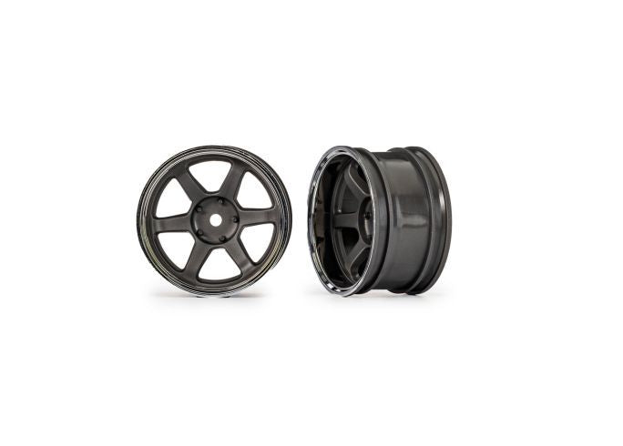 10572 Traxxas Wheels 1.9 Six Spoke Gray Rear