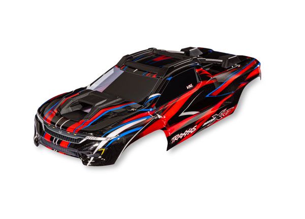 10712-RED Traxxas Body, Mini XRT, red (painted, decals applied)