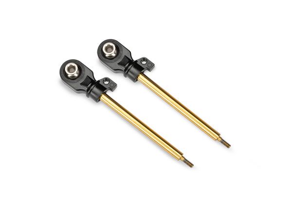 10963T Traxxas Shock shafts, GT-Maxx, 72mm (TiN-coated) (2)