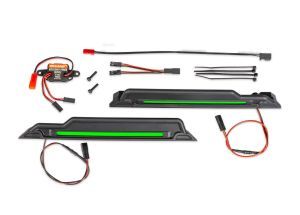 10998-GRN Traxxas LED light kit, green, complete (underbody)