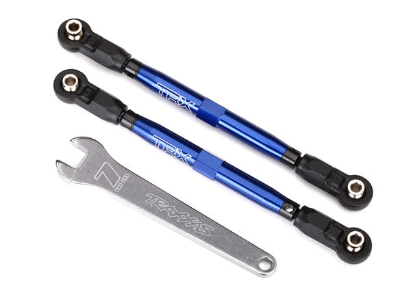 8547X Traxxas Eslabones delanteros, Unlimited Desert Racer anodizado en azul