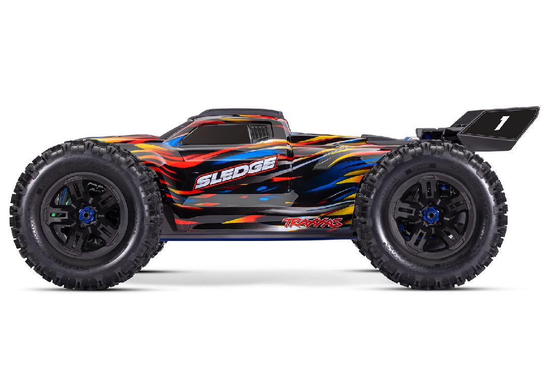 95096-4BLUE Traxxas Sledge 1/8 with Belted Sledgehammer tires - Blue
