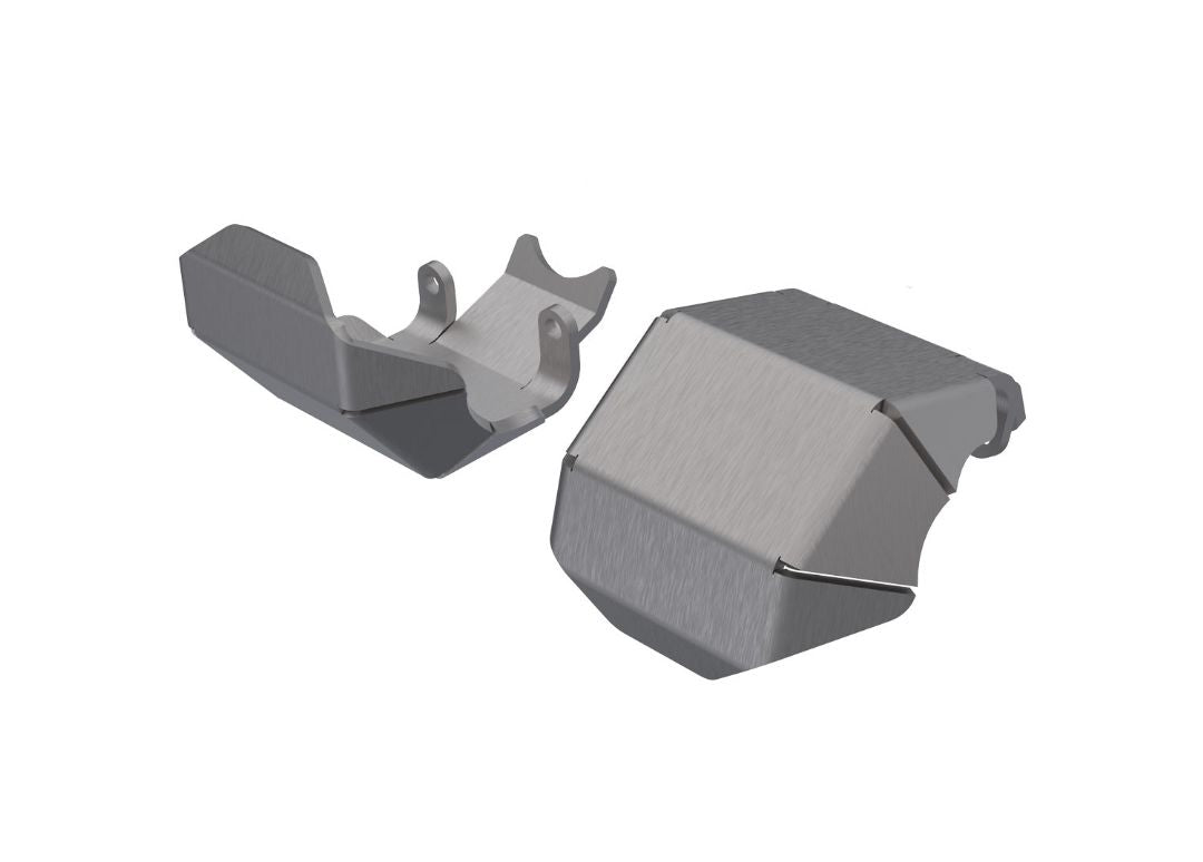9765 Traxxas Skidplate, Axle, Front Or Rear (Stainless Steel) (2)