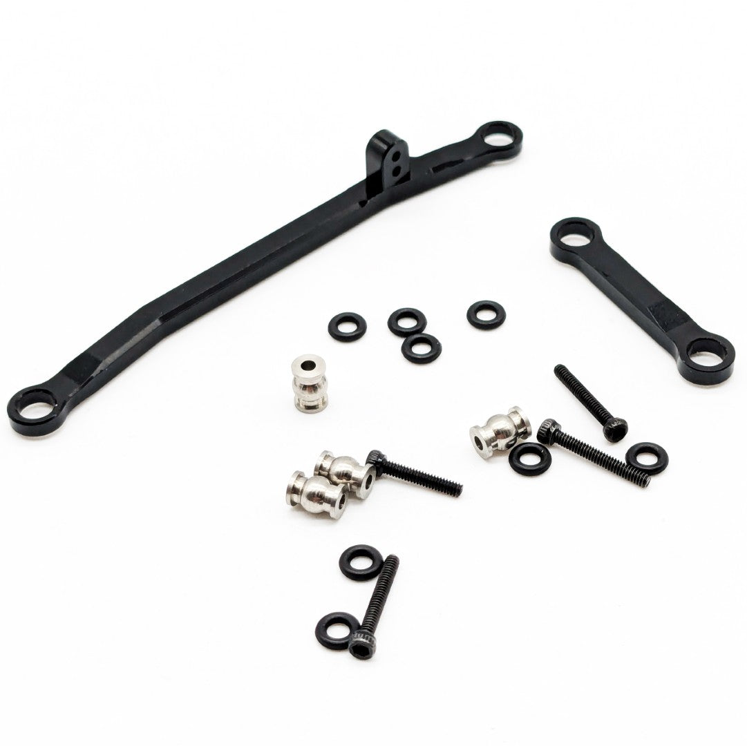 WAGSLNK24ABK Aluminum Steering links for Axial SCX24 (Black)