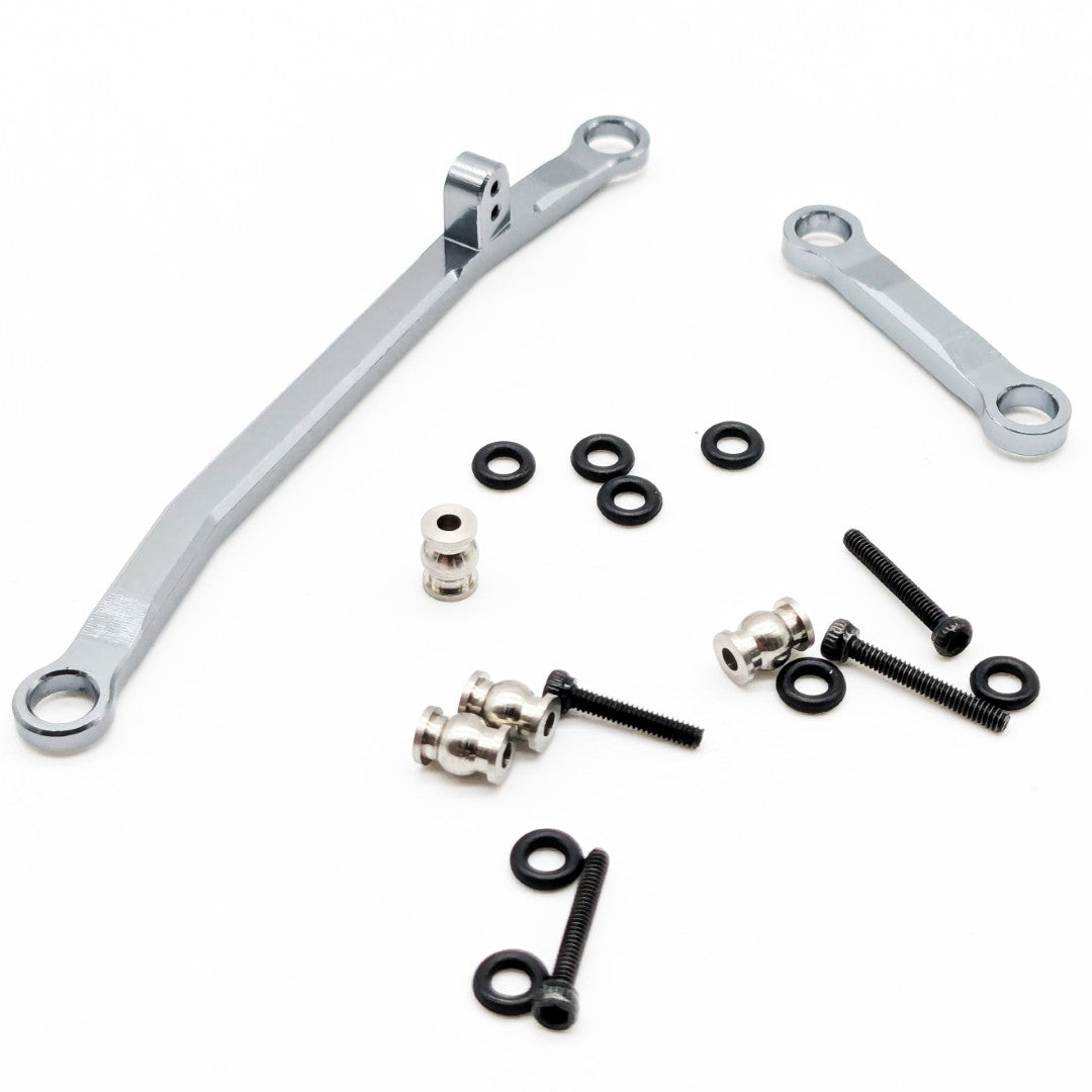 WAGSLNK24ASL Aluminum Steering links for Axial SCX24 (Silver)