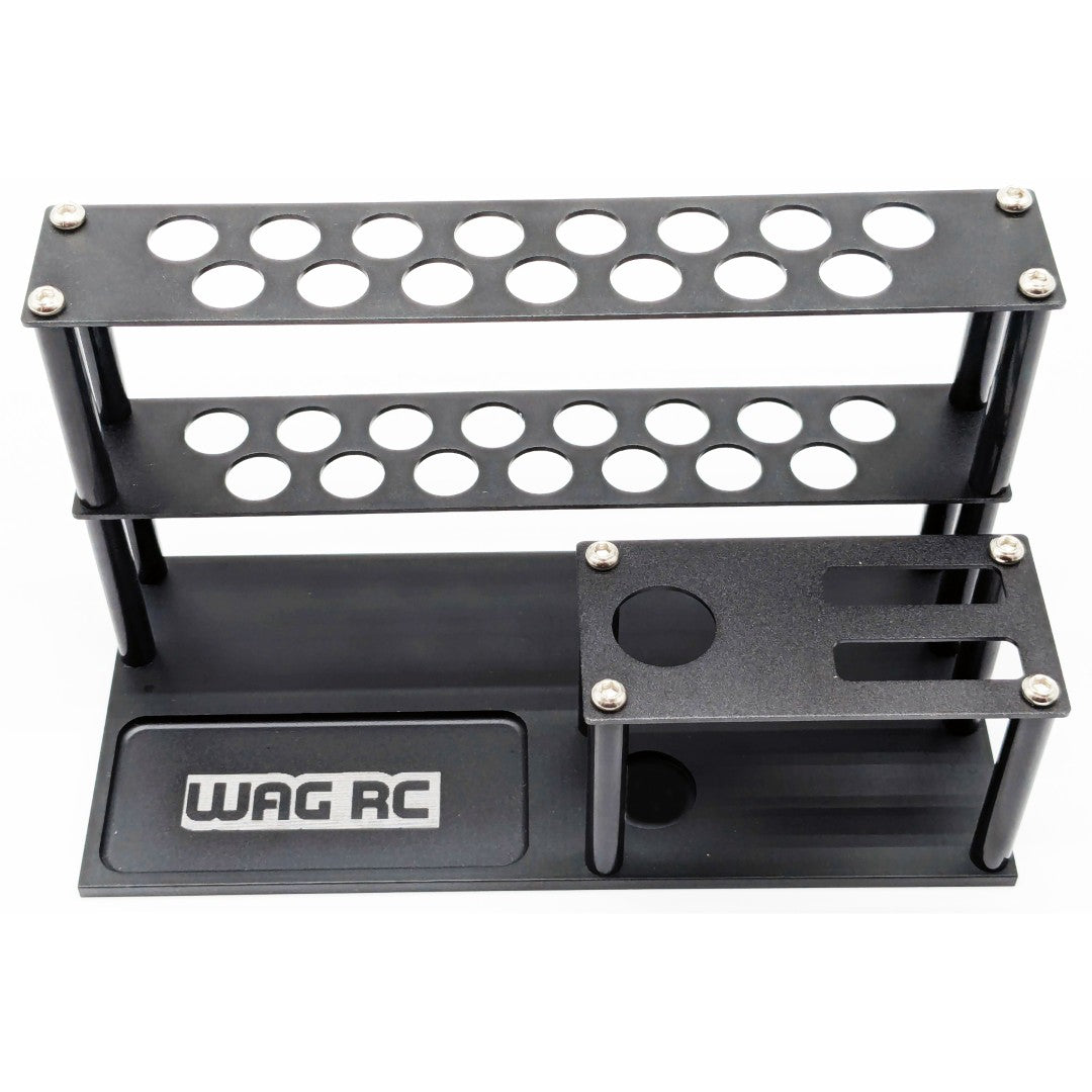 WAGTRBK01 Aluminium RC tool rack (Black)