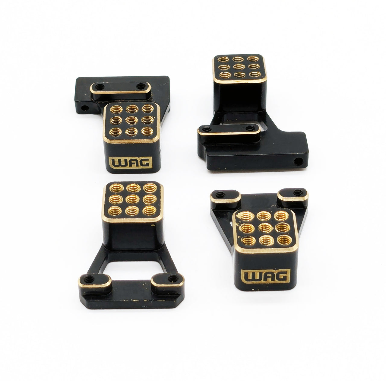 WAGTX4MSTB Brass shock towers Traxxas TRX-4M (black)