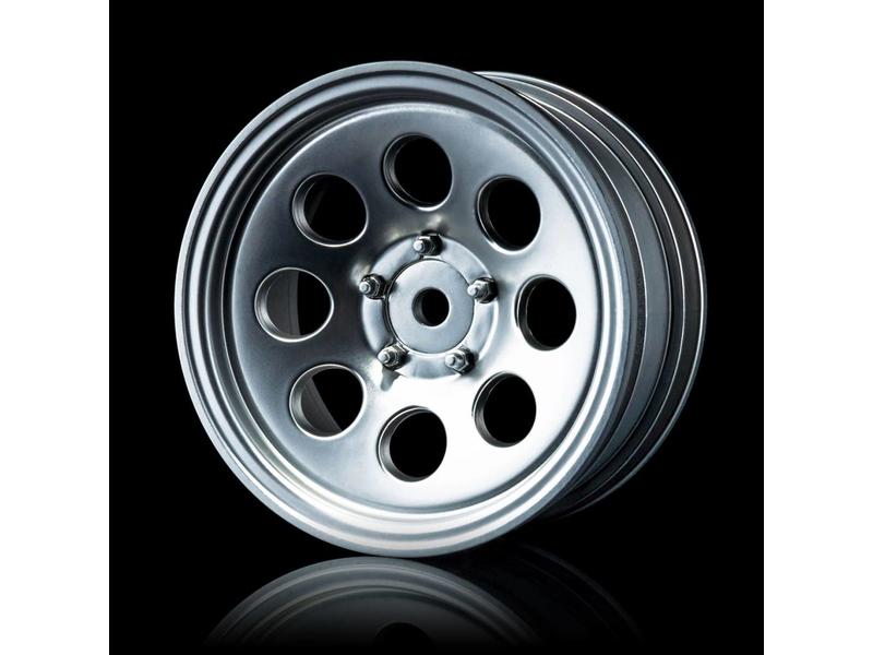 832069FS Flat silver 58H 1.9 crawler wheel (+5) (4)