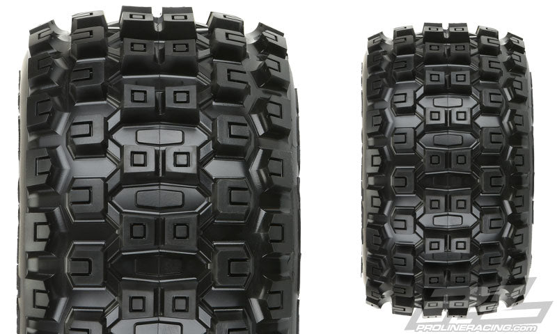 PRO1012710 Badlands MX38 3.8" All Terrain Tires Mounted on Raid Black 8x32 Removable Hex Wheels (2) for 17mm MT Front or Rear