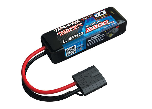 2820X Traxxas 2200mAh 2S 7.4V 25C LiPo ID Connecteur Étui Souple