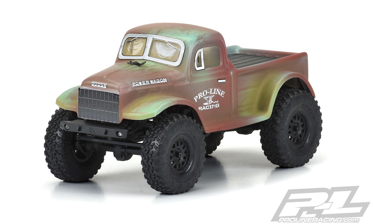 PRO356500 1946 Dodge Power Wagon Clear Body for SCX24™ JLU (Other SCX24™ Models Require Axial Body Mounts)