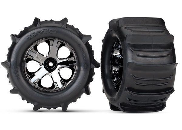 Llantas y ruedas Traxxas 4175 de 2,8" Nitro traseras/delanteras eléctricas con clasificación TSM