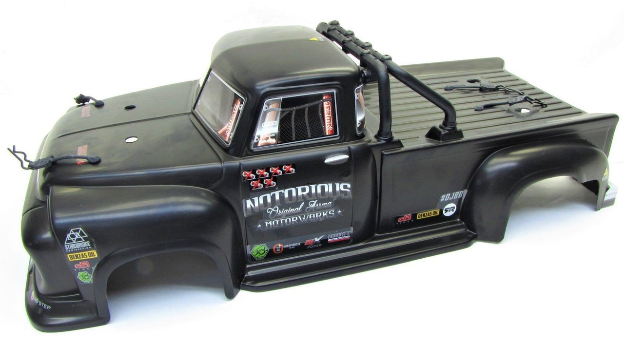 AR406147 NOTORIOUS 6S BLX PAINTED DECALED TRIMMED BODY (BLACK - REAL STEEL) -ARAC3341