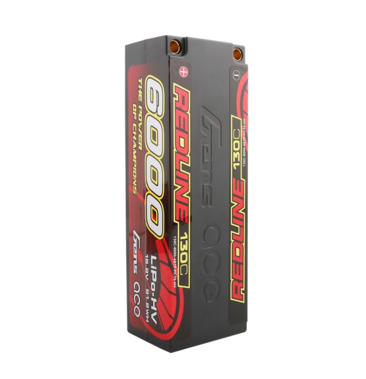 GEA60004S13D5 Gens ace Redline Series 6000mAh 15.2V 130C 4S1P HardCase HV Lipo Battery