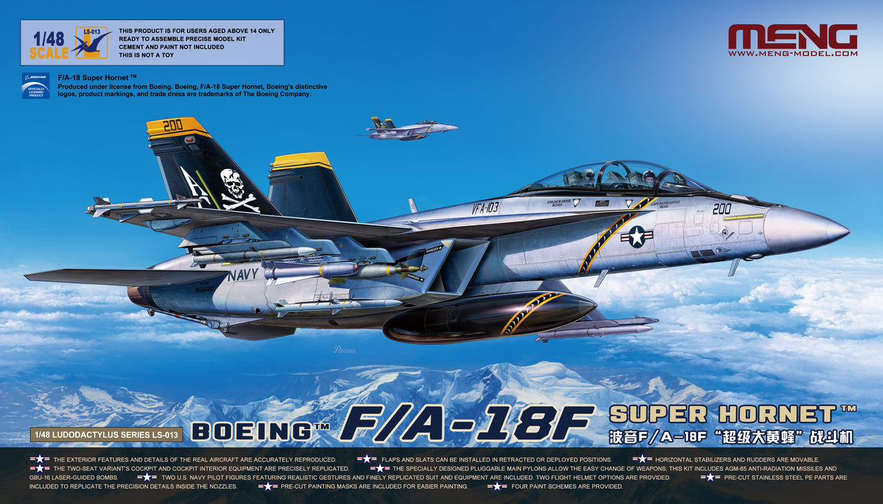 MENG LS-013 BOEING F/A-18F SUPER HORNET (1/48) ***NOUVEL OUTIL***