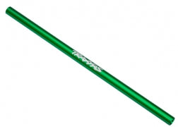 6765G Eje de transmisión Traxxas, central, aluminio 6061-T6 (anodizado en verde) (189 mm)