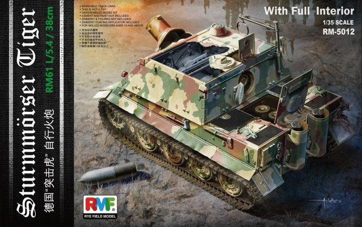RFM Sturmtiger RM-5012 1/35スケール RFM RM-5012 STURMTIGER w/FULL INTERIOR (1/35)