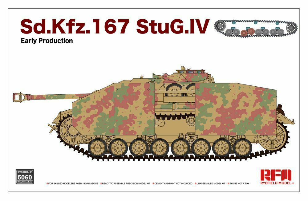 RFM RM-5060 SD.KFZ.167 STUG.IV EARLY PROD. w/WORKABLE LINKS (1/35)