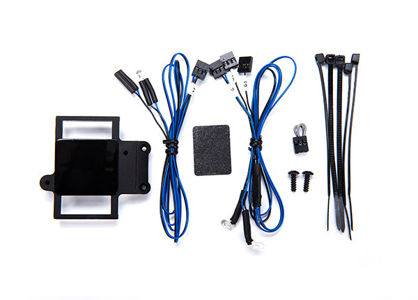 8091 Installation kit, Pro Scale® Advanced Lighting Control System, TRX-4® Chevrolet Blazer (1969 & 1972) (includes mount, reverse lights and turn signal harnesses, hardware)