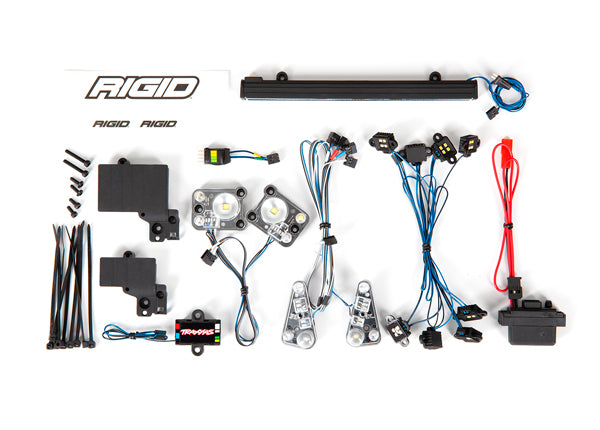 8095  LED light set, complete with power supply (contains headlights, tail lights, roof light bar, rock lights & distribution block) (fits #8011 body)