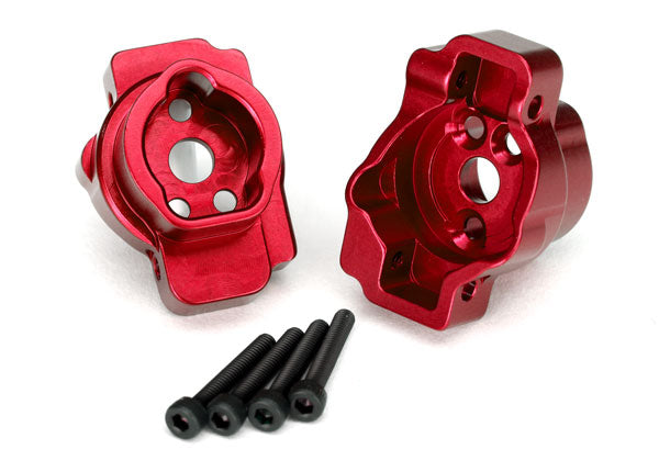 8256R Traxxas Portal drive axle mount, rear, 6061-T6 aluminum (red-an