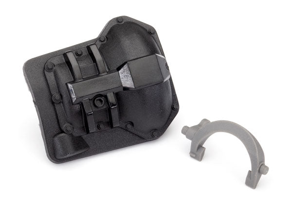 8847 Cubierta del diferencial, TRX-6™ trasero (negro)/horquilla T-lock (gris)