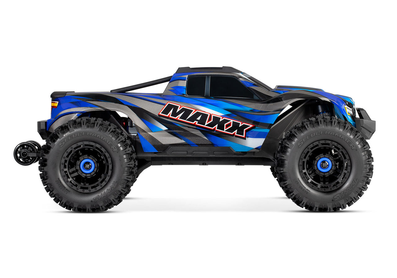 89086-4 Traxxas Maxx V2 avec WideMaxx RTR Bleu