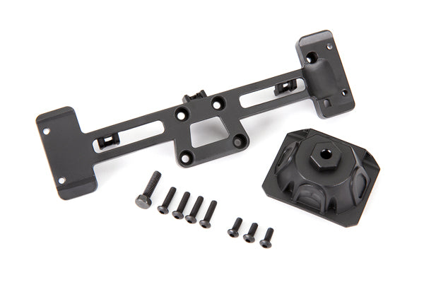 9219 Spare tire mount/ mounting bracket/ 3x8 BCS (3)/ 3x12 BCS (4)/ 4x15mm hex bolt (fits #9211 body)