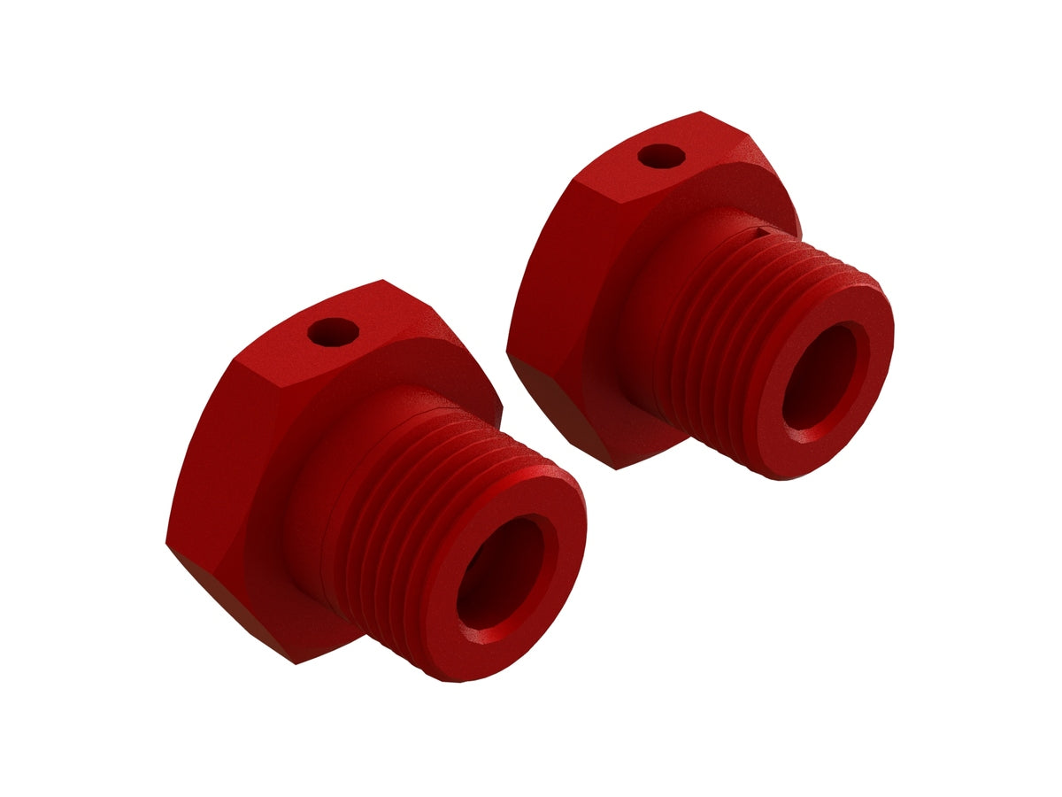 AR310904 ROUE ALUMINIUM HEX 17mm (ROUGE) (2pcs) - ARA310904