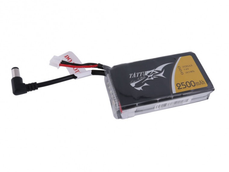 TAA25002SGDC Tattu 2500mAh 2S1P Fatshark Goggles Lipo Battery Pack with DC5.5mm Plug